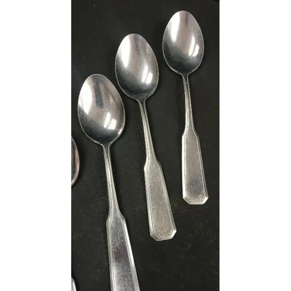 78-Pc Royal Household Stainless 18-0 China Flatware Set Lot Pre-Owned